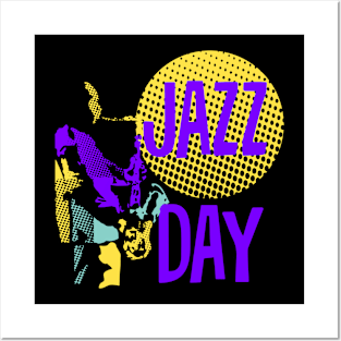 Modern Style Jazz Day Posters and Art